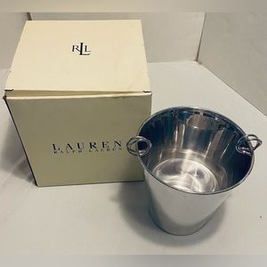 RALPH LAUREN Vows Ice Bucket. New in Box. Exterior Box shows wear.
